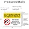 Signmission No Guns Allowed Beyond This Point OSHA Security Notice Sign, Vinyl Decal, 7in W x 5in L, 2PK OS-2PACK-SN-D-57-L-11611 - alternate 5